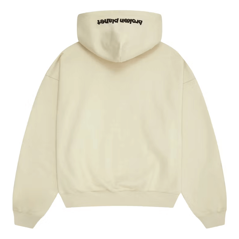 Broken Planet Zip Up Hoodie Bone White by Broken Planet Market in Clothing. Available at KershKicks for £225.00. A must-have for fans of Broken Planet Market looking to elevate their style with this Hoodie.