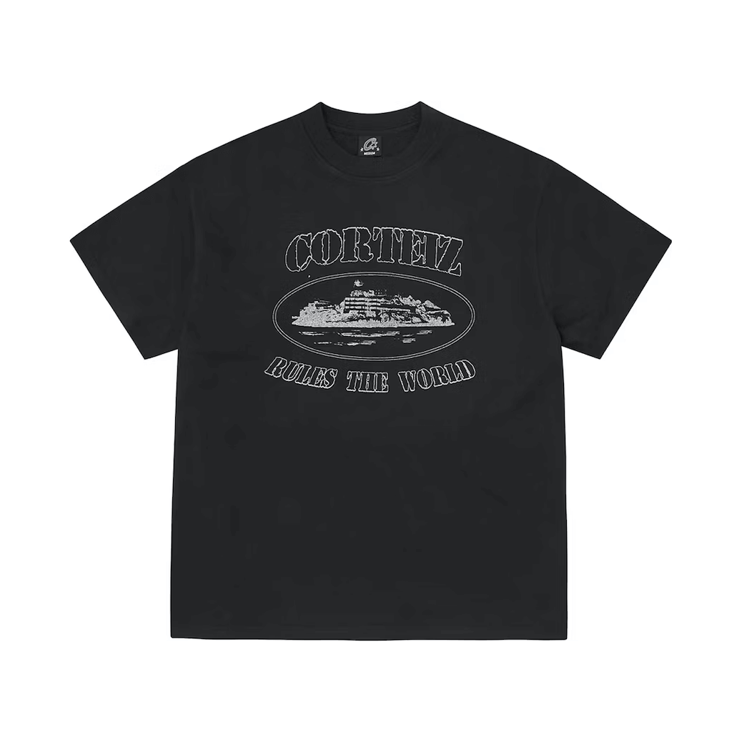Corteiz Reflective Alcatraz Tee Triple Black by Corteiz in Clothing. Available at KershKicks for £90.00. A must-have for fans of Corteiz looking to elevate their style with this T-Shirt.