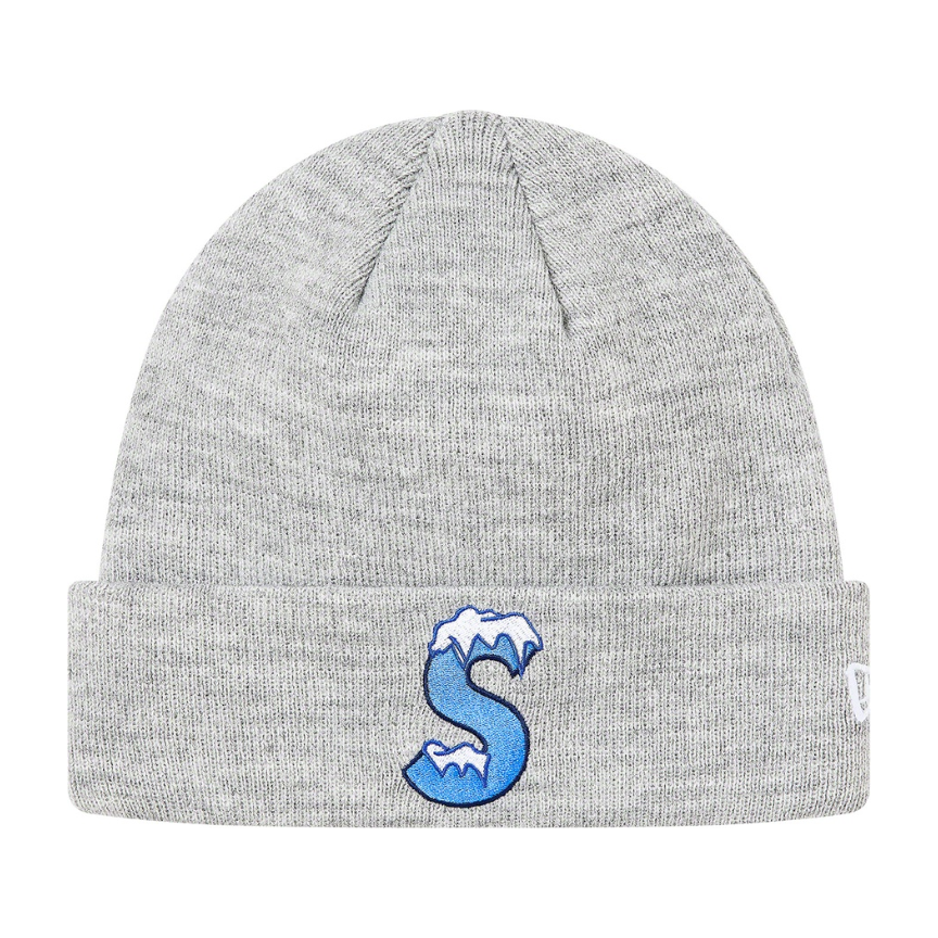 Supreme ニット帽 グレー 刺繍 Sロゴ Supreme ニット帽 グレー 刺繍 Sロゴ Supreme New Era S Logo