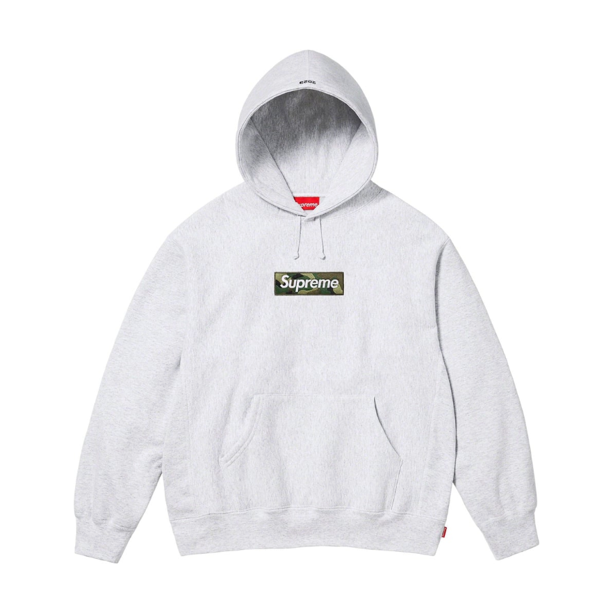 Supreme Box Logo Hooded Sweatshirt (FW23) Grey | Supreme | KershKicks