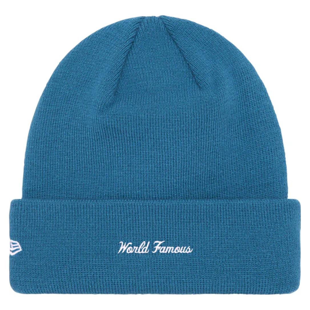Supreme New Era Box Logo Beanie (FW23) Blue by Supreme in Hats. Available at KershKicks for £85.00. A must-have for fans of Supreme looking to elevate their style with this Hats.