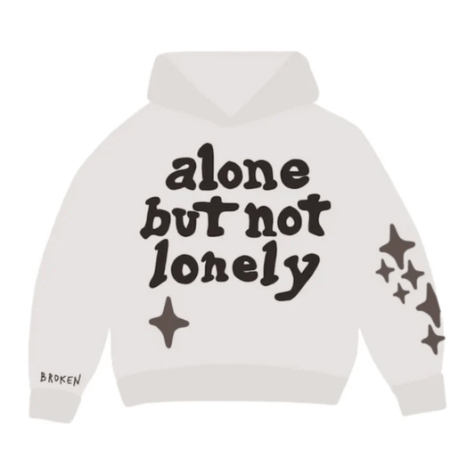 Broken Planet Market Alone But Not Lonely Hoodie White by Broken Planet Market from £165.00