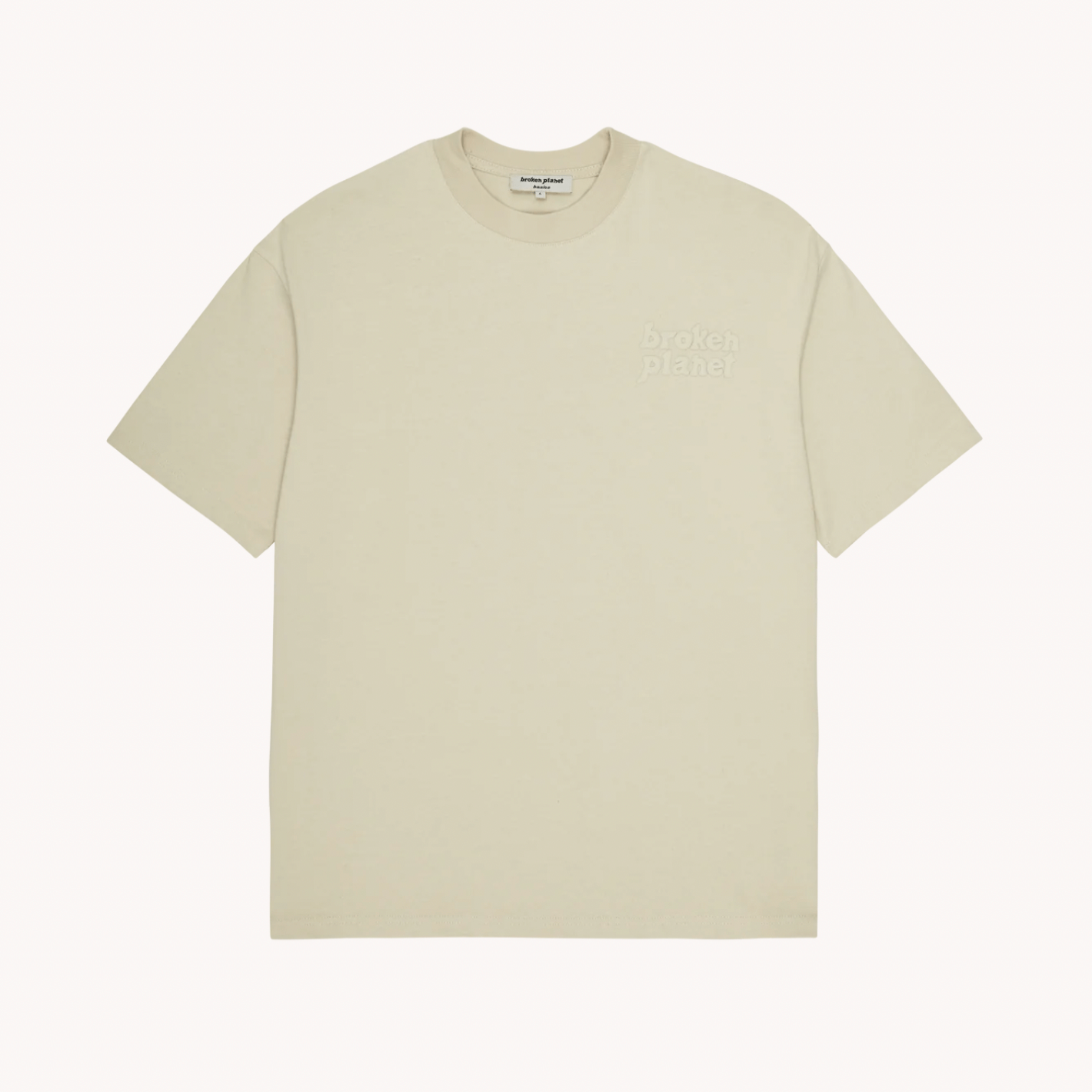 Broken Planet Market Basics T Shirt Bone White Broken Planet