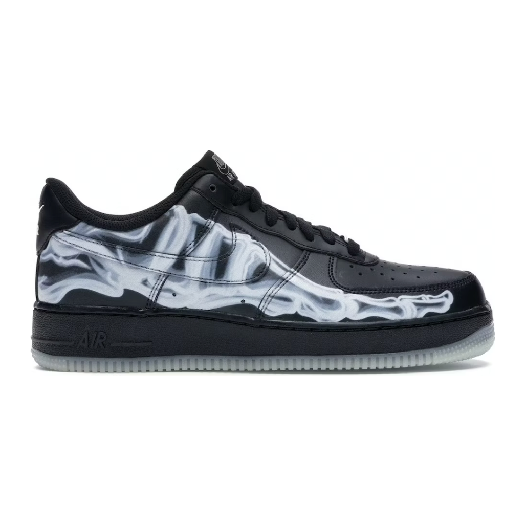 Nike Air Force 1 Low Black Skeleton Halloween 2019 Nike KershKicks