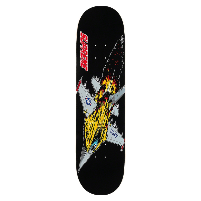 Supreme Jet Skateboard Deck Black by Supreme in . Available at KershKicks for £125.00. A must-have for fans of Supreme looking to elevate their style with this Skateboard.