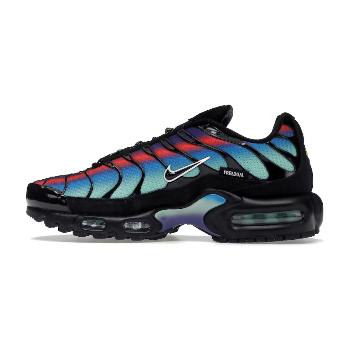 Nike Air Max Plus Black Blue Red by Nike in Shoes. Available at KershKicks for £285.00. A must-have for fans of Nike looking to elevate their style with this Shoes.