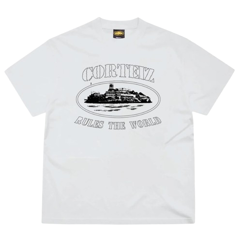 Corteiz Alcatraz Tee White by Corteiz from £85.00