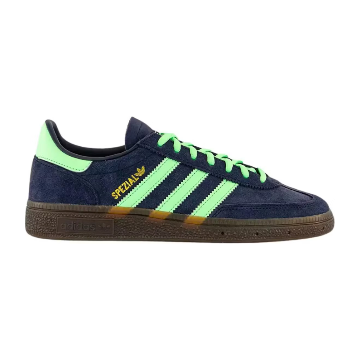 Adidas Handball Spezial Legend Ink Green Spark by Adidas in Shoes. Available at KershKicks for £65.00. A must-have for fans of Adidas looking to elevate their style with this Shoes.