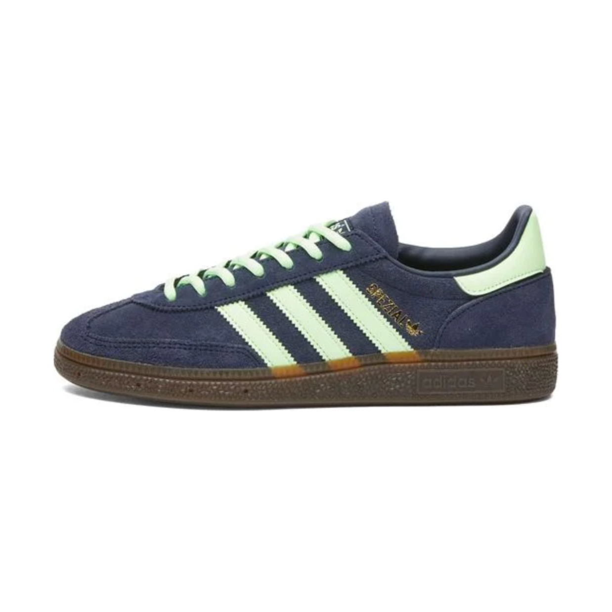 Adidas Handball Spezial Legend Ink Green Spark by Adidas in Shoes. Available at KershKicks for £65.00. A must-have for fans of Adidas looking to elevate their style with this Shoes.