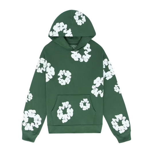 Denim Tears The Cotton Wreath Sweatshirt Green by Denim Tears in Clothing. Available at KershKicks for £500.00. A must-have for fans of Denim Tears looking to elevate their style with this Hoodie.