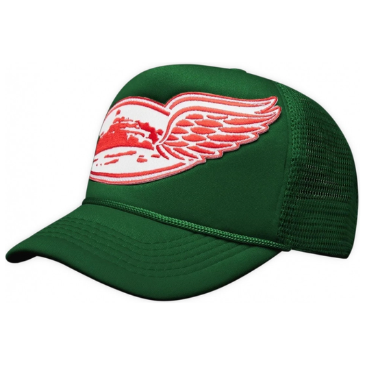Corteiz Wing Trucker Cap Green by Corteiz in Hats. Available at KershKicks for £75.00. A must-have for fans of Corteiz looking to elevate their style with this Hats.