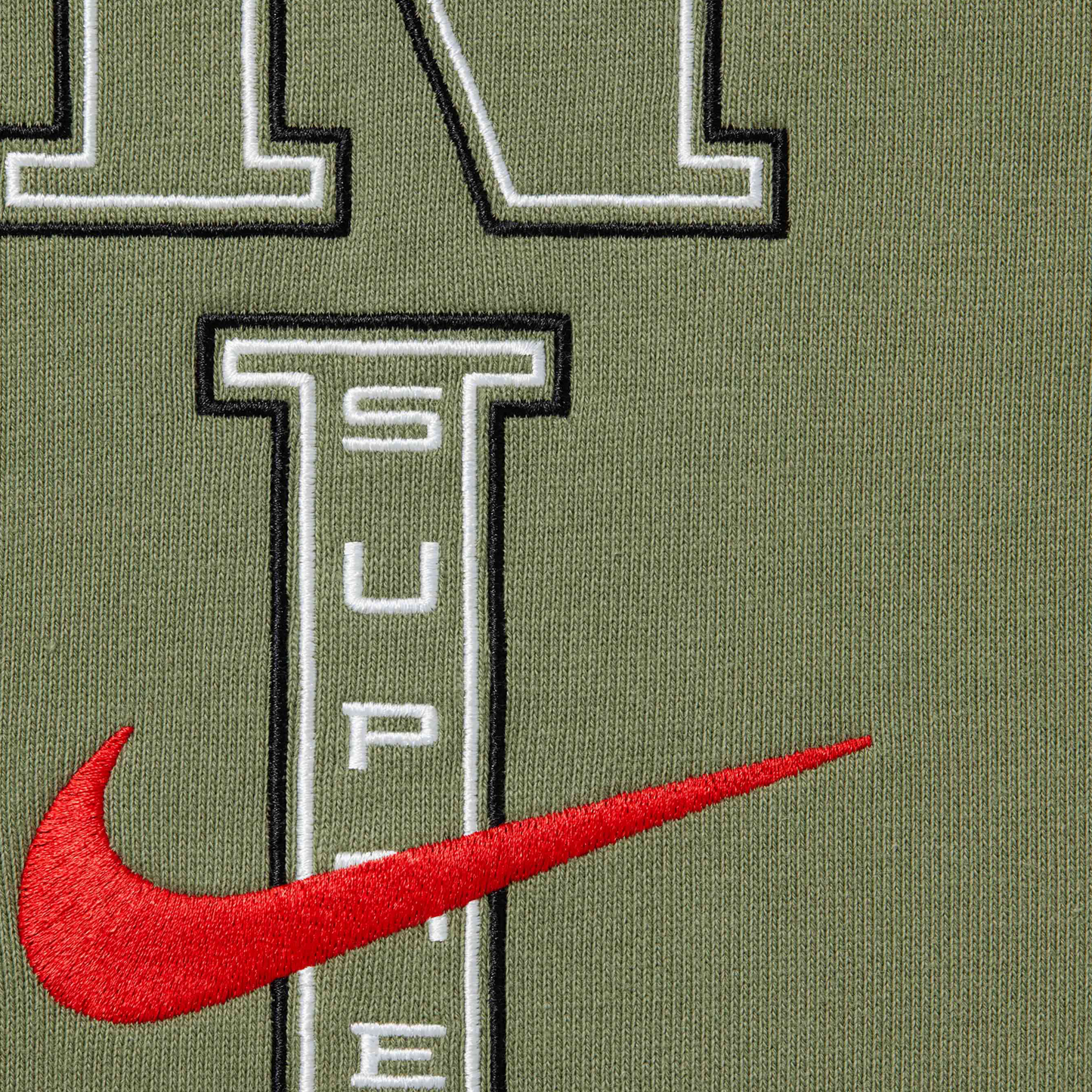 Supreme Nike Sweatpants Olive by Supreme in Sweatpants. Available at KershKicks for £185.00. A must-have for fans of Supreme looking to elevate their style with this Sweatpants.