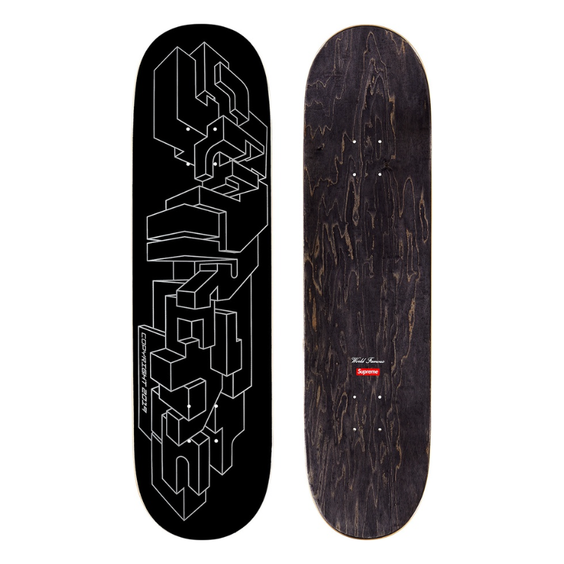Supreme Delta Logo Skateboard Deck Black by Supreme in . Available at KershKicks for £110.00. A must-have for fans of Supreme looking to elevate their style with this Skateboard.