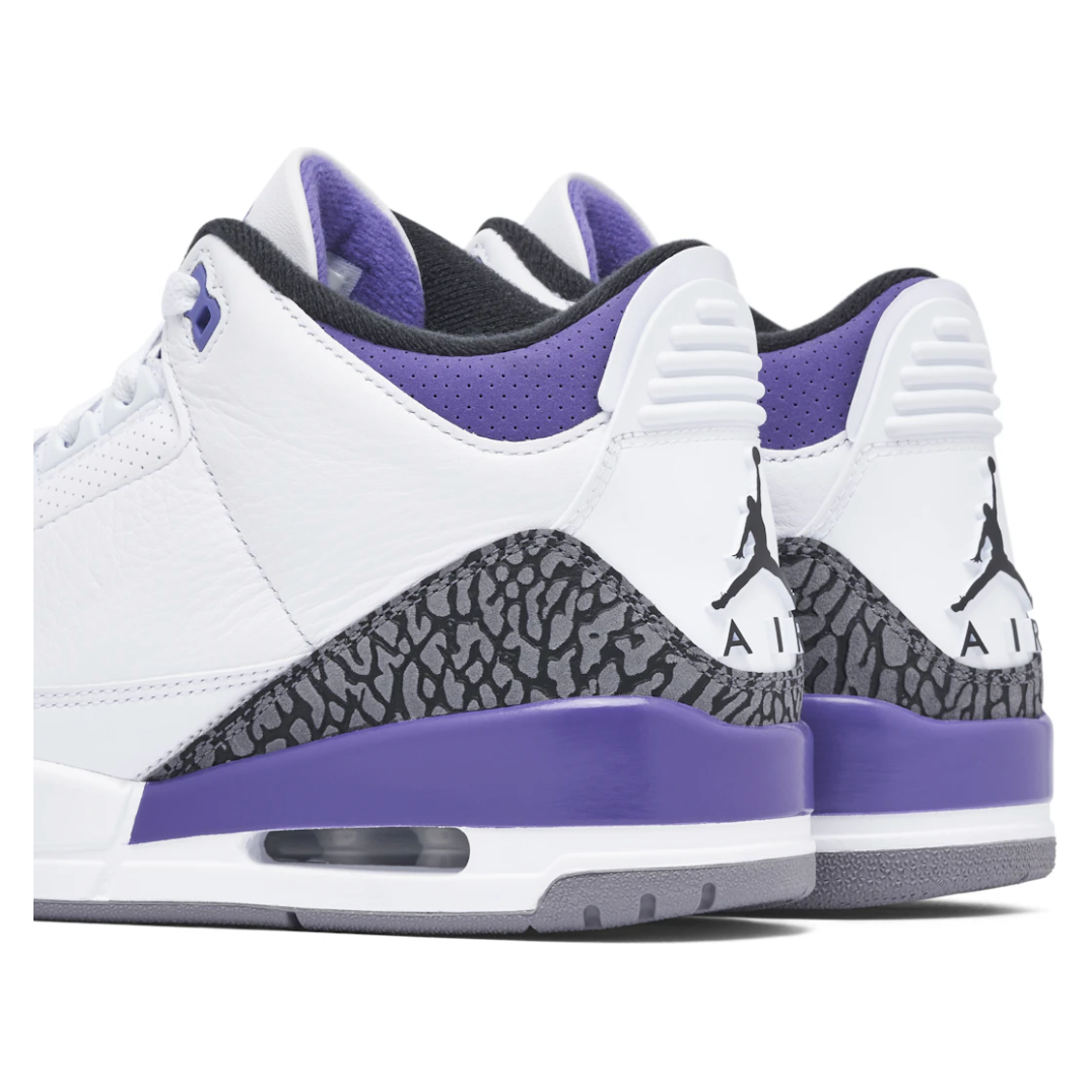 Jordan 3 Retro Dark Iris by Jordan's in Shoes. Available at KershKicks for £195.00. A must-have for fans of Jordan's looking to elevate their style with this Shoes.