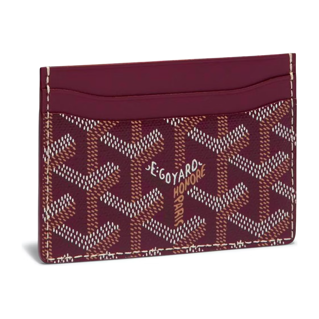 Goyard - Saint-Sulpice Card Wallet Bordeaux by Goyard in Clothing Accessories. Available at KershKicks for £450.00. A must-have for fans of Goyard looking to elevate their style with this Accessories.
