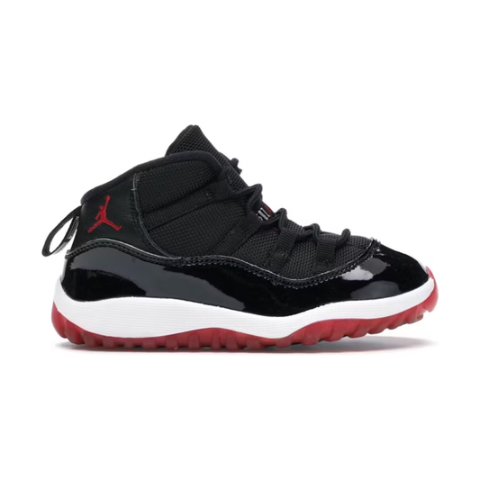 Infant Jordan 11 Retro Playoffs Bred 2019 by Jordan's in Uncategorized. Available at KershKicks for £150.00. A must-have for fans of Jordan's looking to elevate their style with this Kids Trainers.