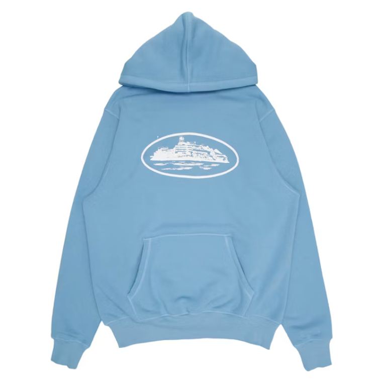 Corteiz Alcatraz Hoodie Baby Blue by Corteiz in Uncategorized. Available at KershKicks for £200.00. A must-have for fans of Corteiz looking to elevate their style with this Hoodie.
