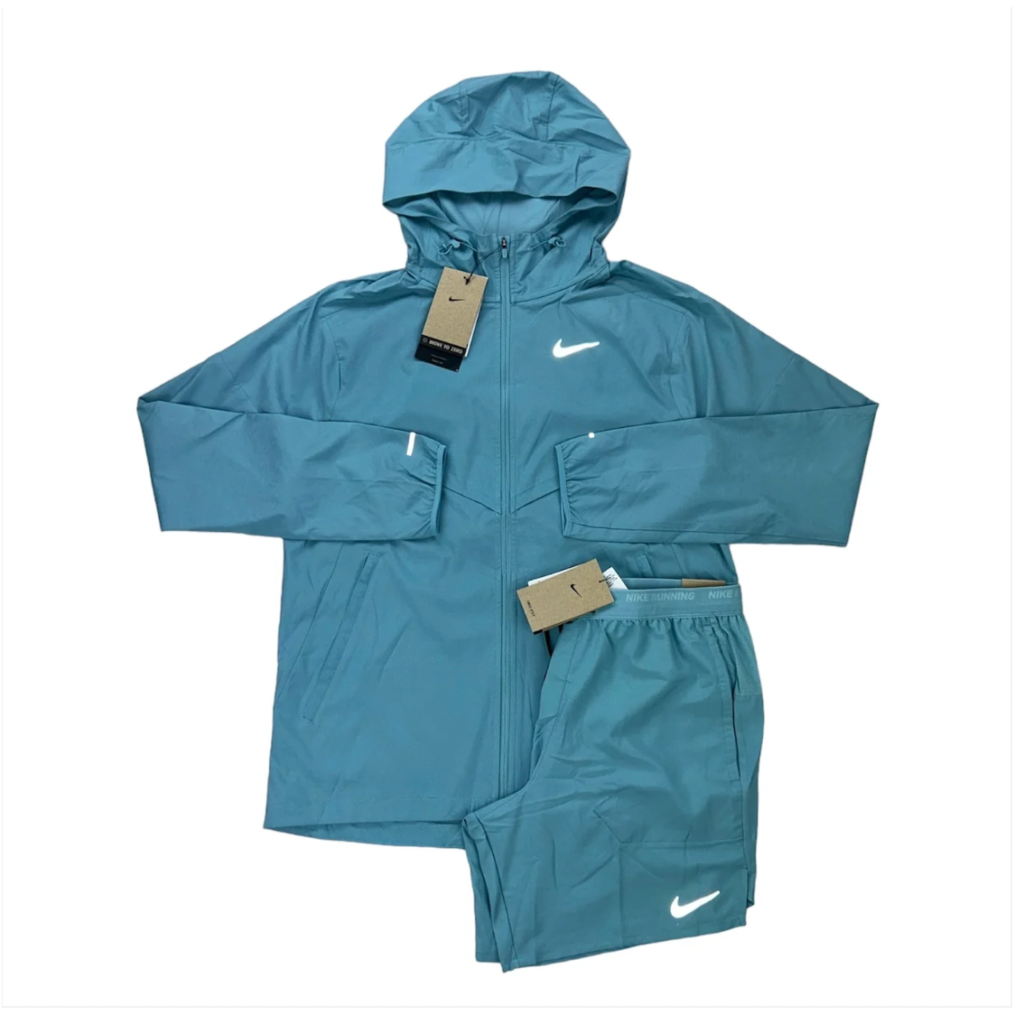 Nike Windrunner Packable Denim Turquoise With Shorts Nike KershKicks