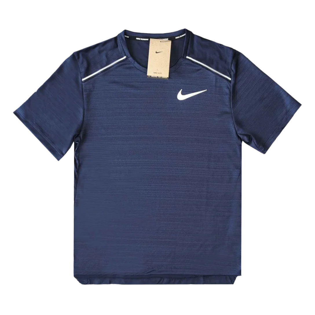 Nike DRI-FIT Miler 1.0 Midnight Navy by Nike in . Available at KershKicks for £37.00. A must-have for fans of Nike looking to elevate their style with this Activewear.