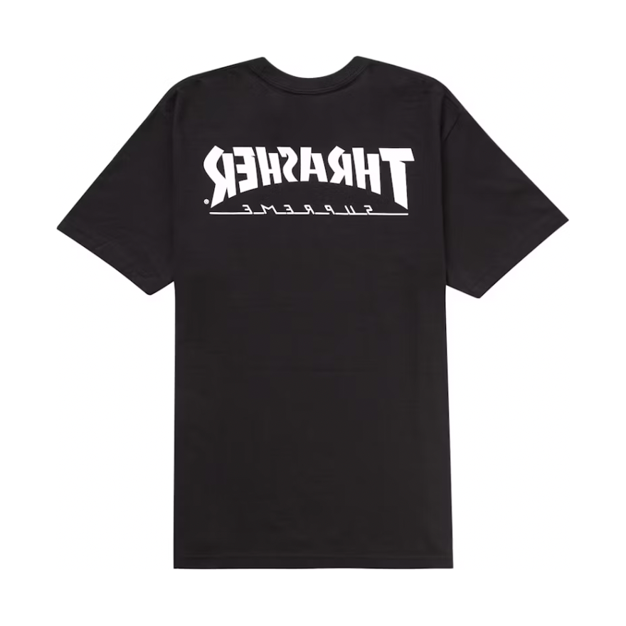 Supreme Thrasher Harold Tee Black by Supreme in Uncategorized. Available at KershKicks for £85.00. A must-have for fans of Supreme looking to elevate their style with this T-Shirt.