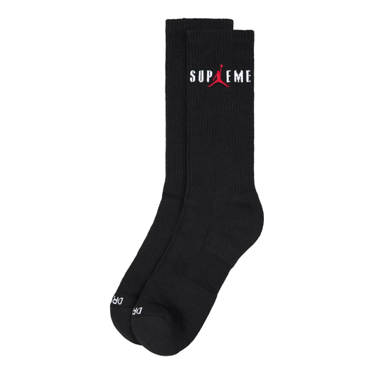 Supreme Jordan Crew Socks Black by Supreme in Uncategorized. Available at KershKicks for £40.00. A must-have for fans of Supreme looking to elevate their style with this Accessories.
