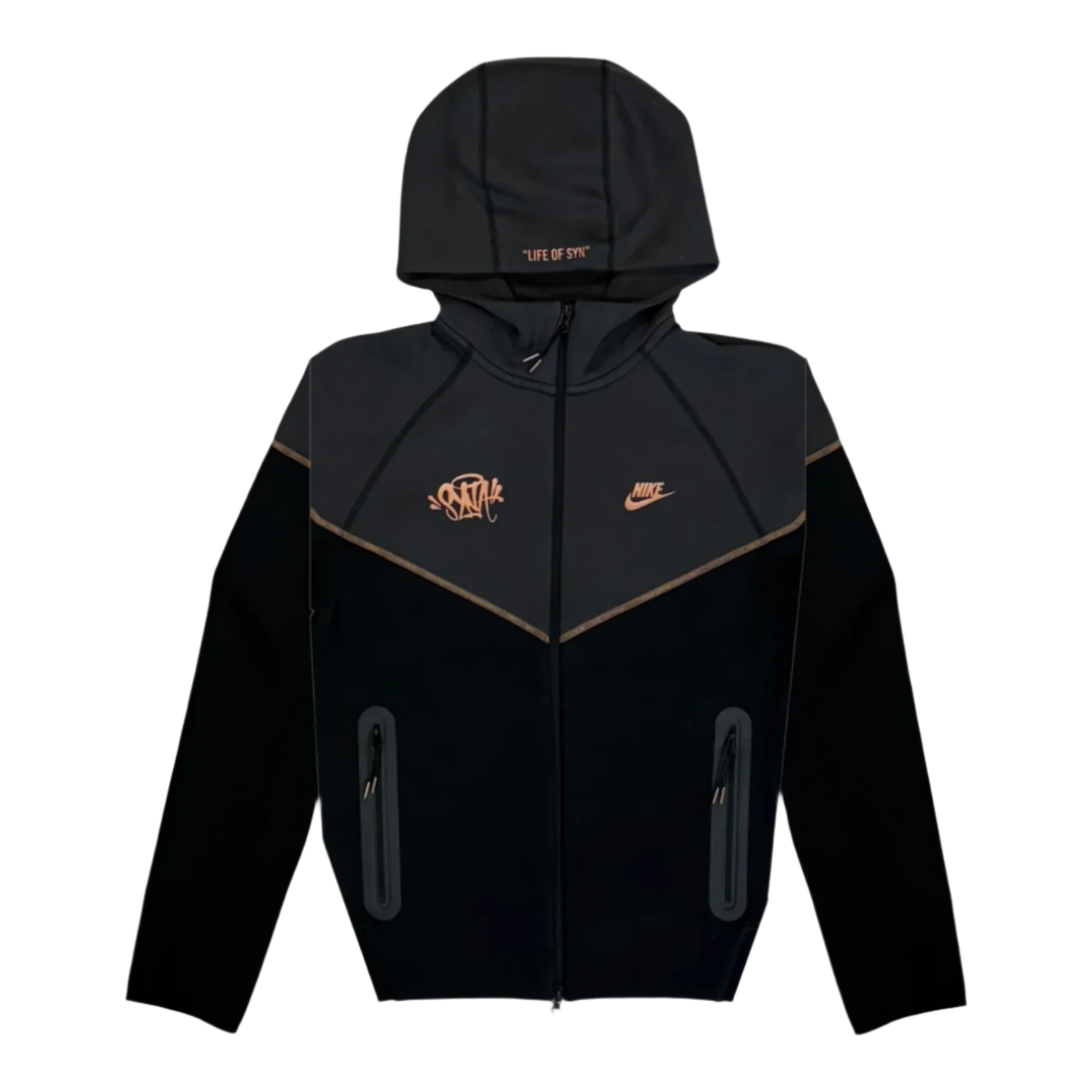 Nike Tech Fleece Central Cee Set Black by SYNA in Uncategorized. Available at KershKicks for £315.00. A must-have for fans of SYNA looking to elevate their style with this Tracksuit.