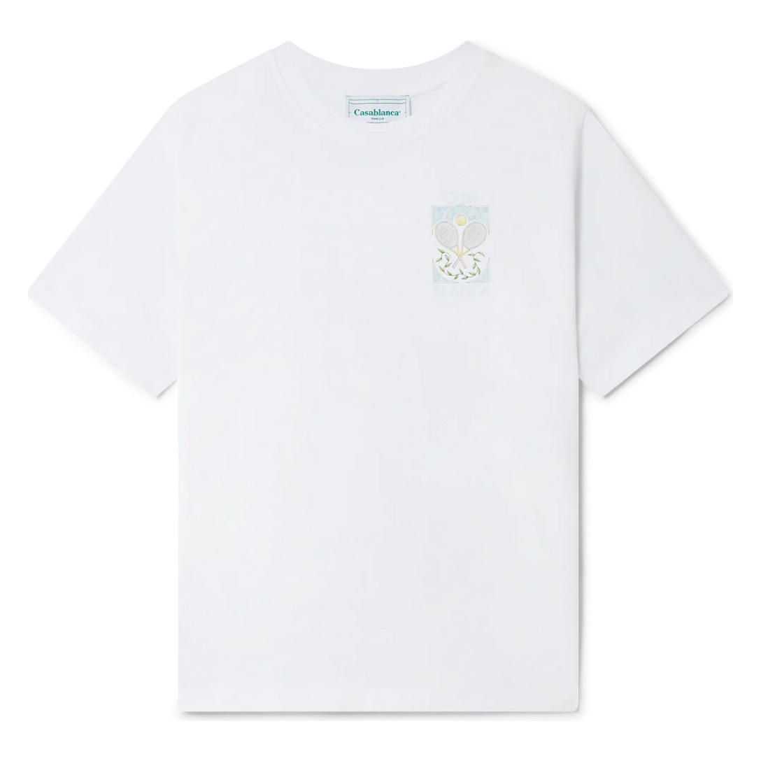 Casablanca Tennis Pastelle T-Shirt White