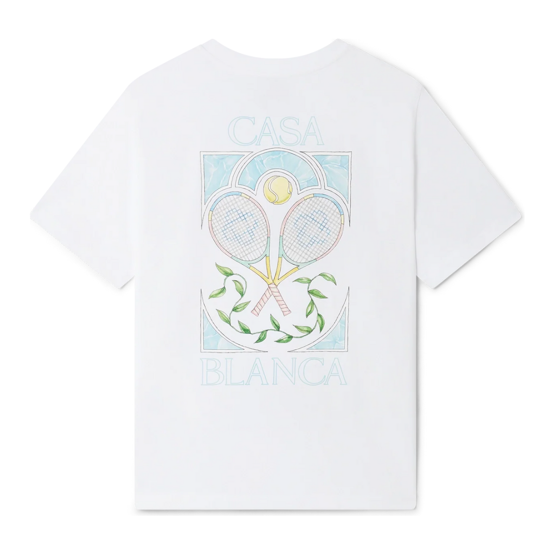 Casablanca Tennis Pastelle T-Shirt White