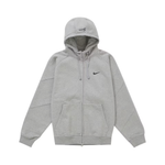 Supreme Nike Zip Up Hooded Sweatshirt Heather Grey Supreme Nike Zip Up Hooded Sweatshirt Heather Grey