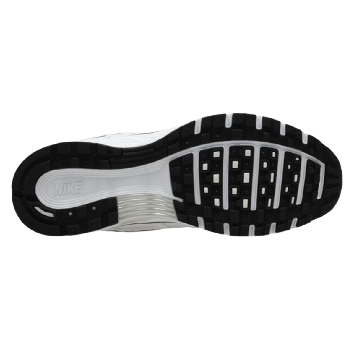 Nike P-6000 White Metallic Silver Black