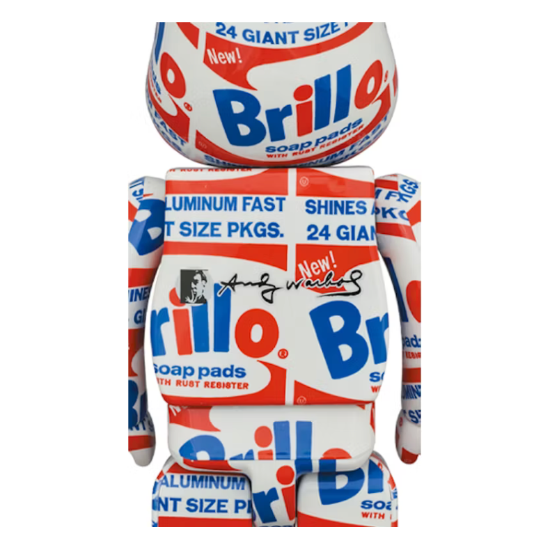 Bearbrick ANDY WARHOL "Brillo" 100% & 400% Set