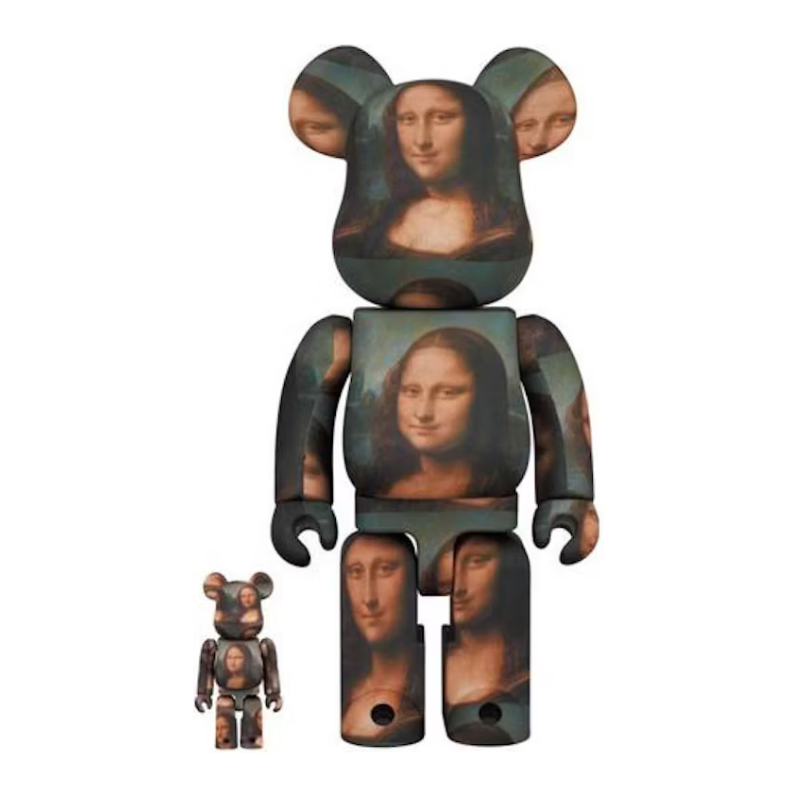 Bearbrick Leonardo De Vinci Mona Lisa 100% & 400% Set