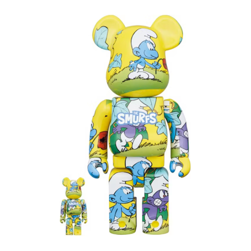 Bearbrick x The Smurfs (The Purple Smurfs) 100% & 400% Set