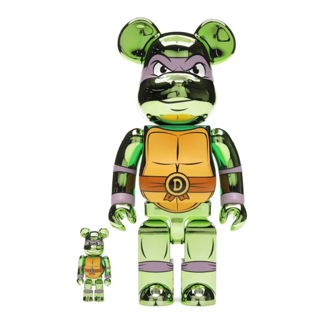 Bearbrick x Teenage Mutant Ninja Turtles Donatello 100% & 400% Set