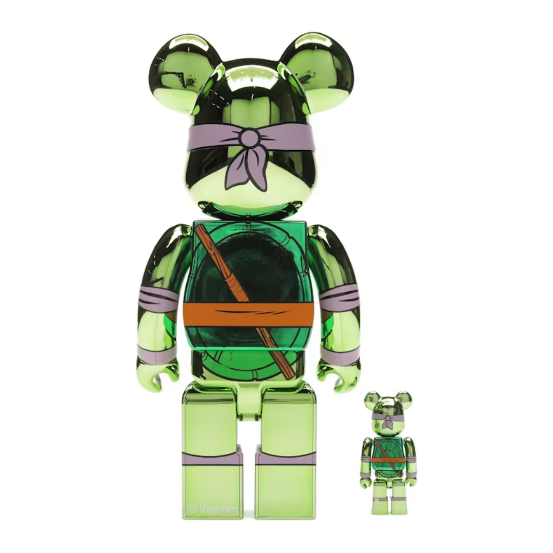 Bearbrick x Teenage Mutant Ninja Turtles Donatello 100% & 400% Set