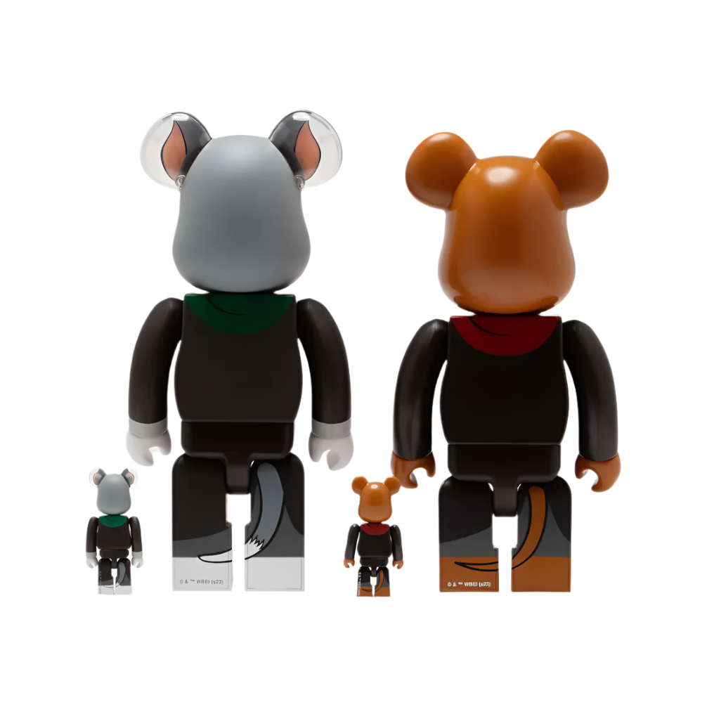 Bearbrick x Tom and Jerry in Hogwarts House Robes 100% & 400% 4-Pc Set