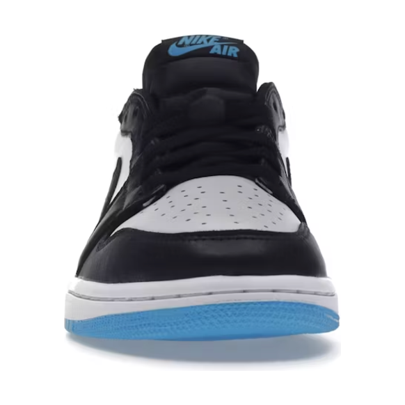 Jordan 1 Retro Low OG Black Dark Powder Blue (Women's)