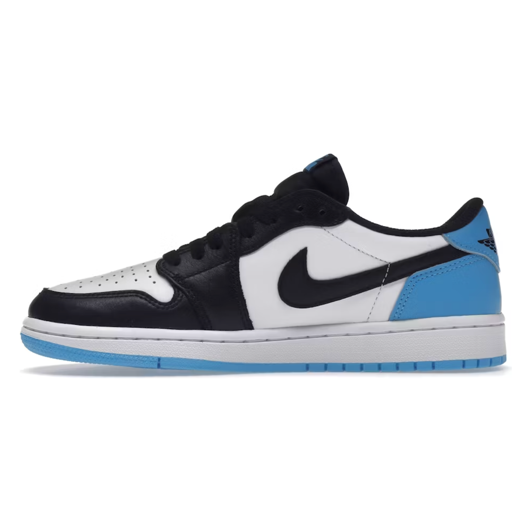 Jordan 1 Retro Low OG Black Dark Powder Blue (Women's)