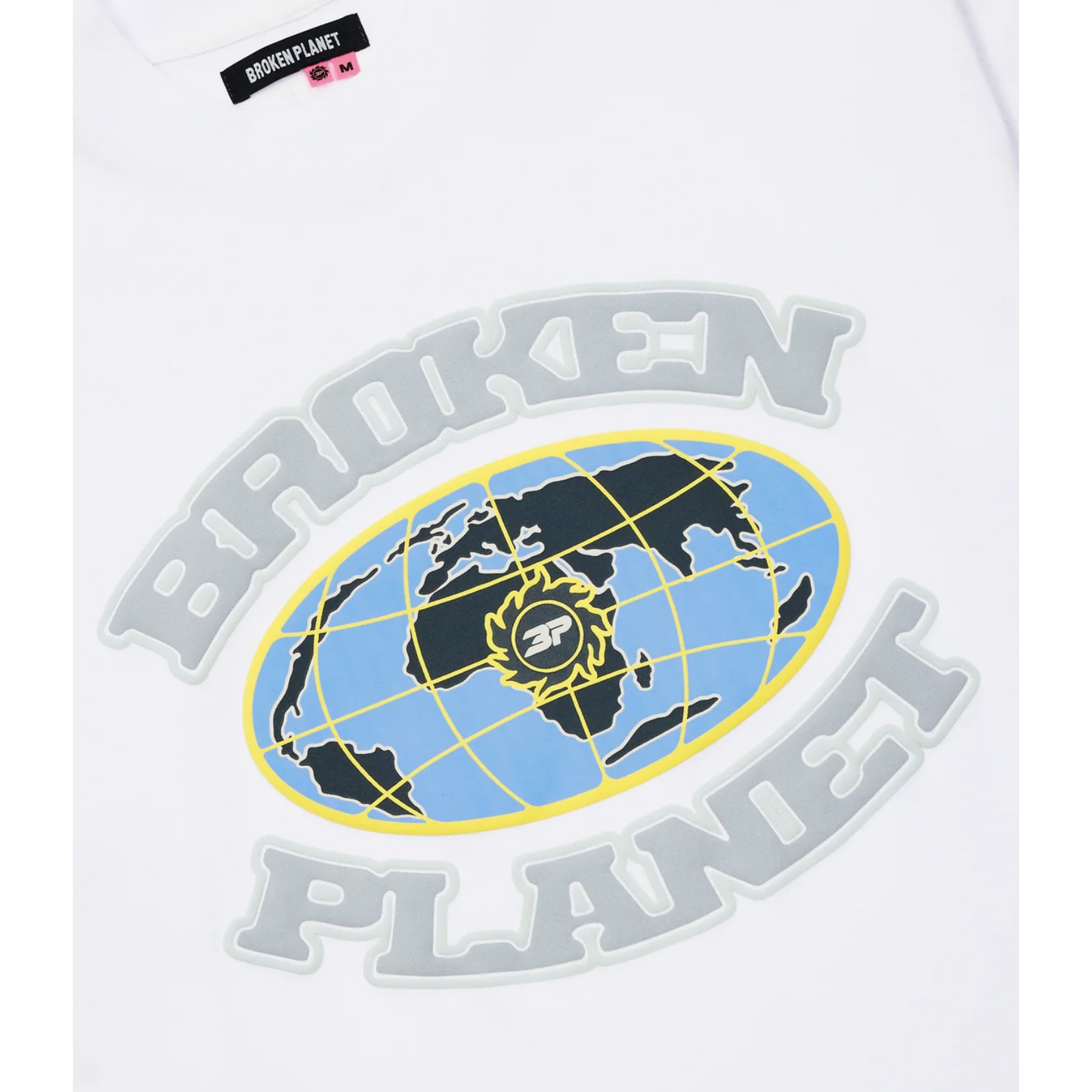BROKEN PLANET GRID TEE WHITE