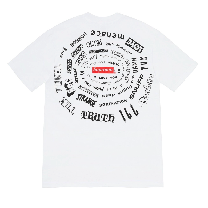 Supreme Spiral Tee White
