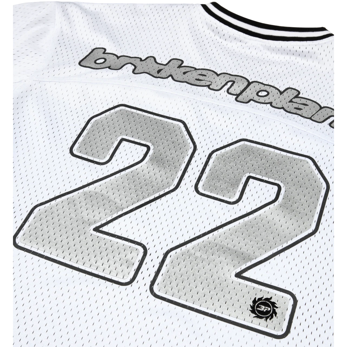 BROKEN PLANET REVERSIBLE MESH JERSEY BLACK WHITE