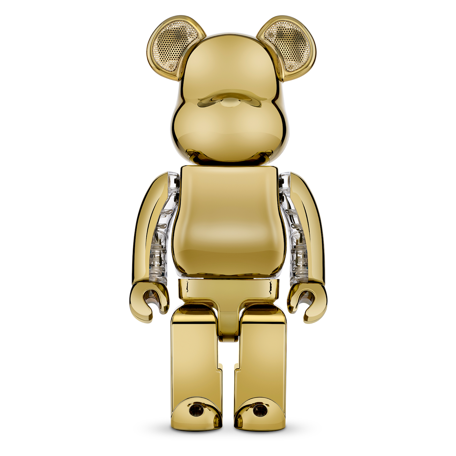 Bearbrick Audio Chrome Metals Gold | Bearbrick | KershKicks