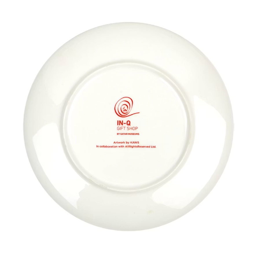 KAWS x Doha Fire Station Ceramic Plates (Set of 4) Red/White