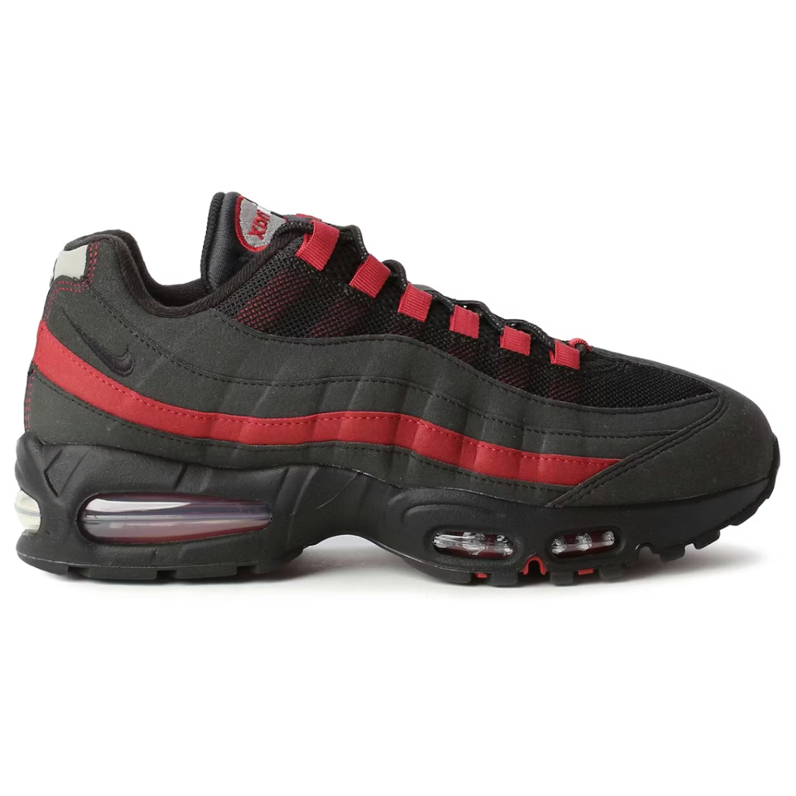 Nike Air Max 95 OG Big Bubble Black Crimson Grey | Nike | KershKicks