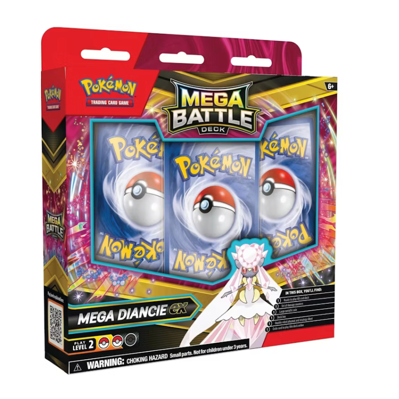 2025 Pokémon Mega Evolution Mega Diancie ex Metal Battle Deck