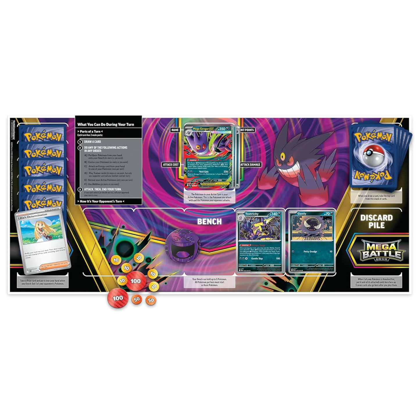 2025 Pokémon Mega Evolution Mega Gengar ex Metal Battle Deck