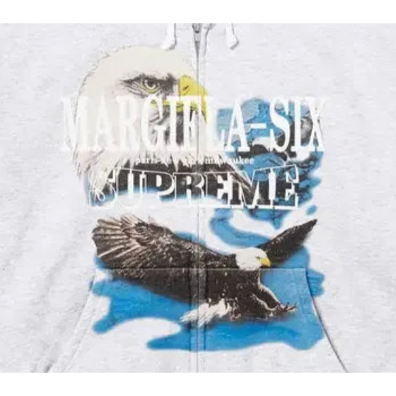 Supreme MM6 Maison Margiela Eagle Zip Up Hooded Sweatshirt