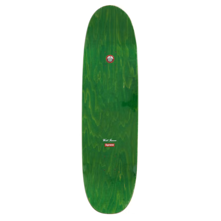 Supreme Disturbed Skateboard Deck Lime