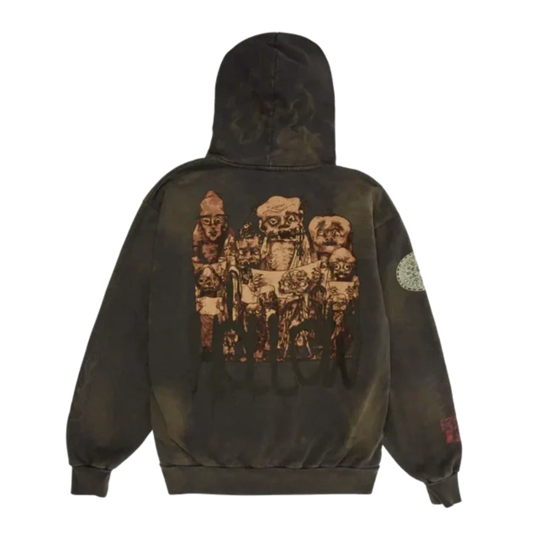 Travis Scott Cactus Jack x Takashi Murakami Hollow Hoodie Brown