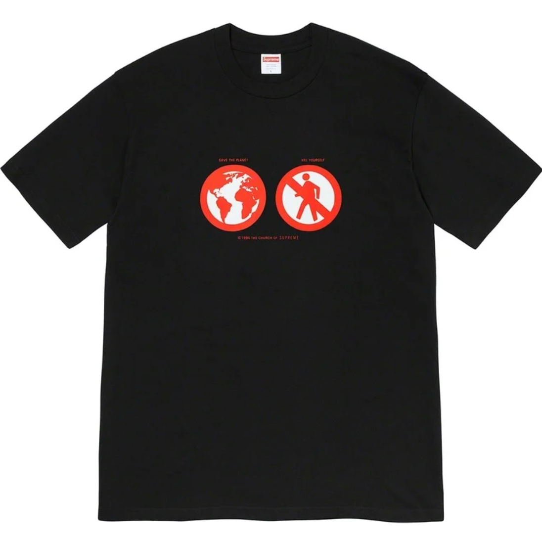 Supreme Save The Planet Tee Black